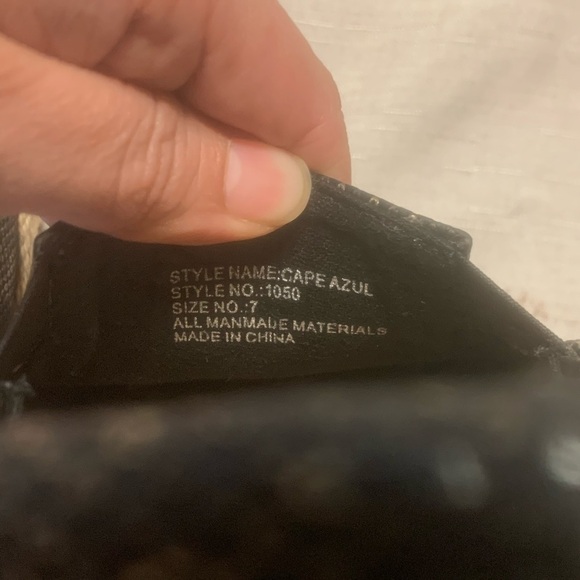 Seven7 cape azul espadrille slip ons - Picture 3 of 6